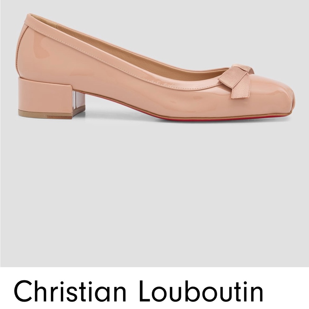 Christian Louboutin Blush Patent Leather Flats